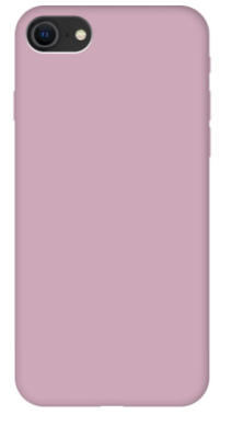 Фото 1 — Силиконовый чехол для iPhone SE 2/8/7 "Silicone Case" (пыльно-розовый, блистер)