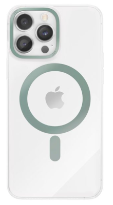 Фото 1 — Чехол защитный "vlp" Line Case with Magsafe iPhone 14 Pro Max зеленый 