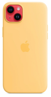 Фото 1 — Чехол защитный iPhone 14 Plus Silicone Case желтый (Copy)