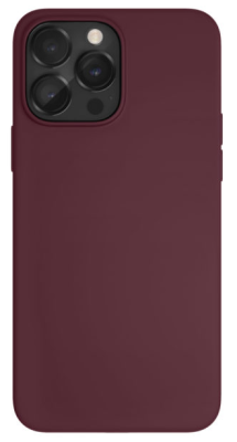 Фото 1 — Чехол защитный "vlp" Silicone case with MagSafe для iPhone 14 Pro Max, марсала