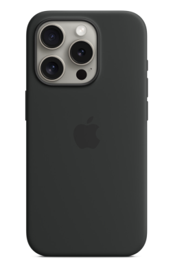 Фото 1 — Чехол защитный iPhone 15 Pro Silicone Case черный (Copy)