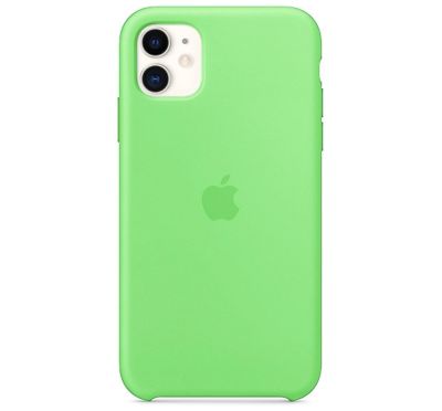 Фото 1 — Чехол защитный iPhone 11 Silicone Case зелёный (Copy)